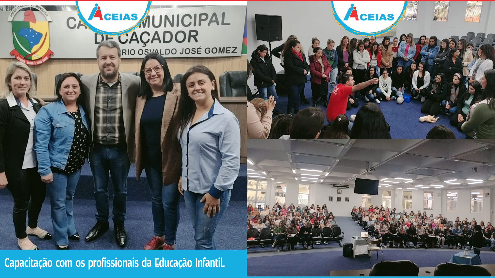 Capacitação com os profissionais da educação infantil