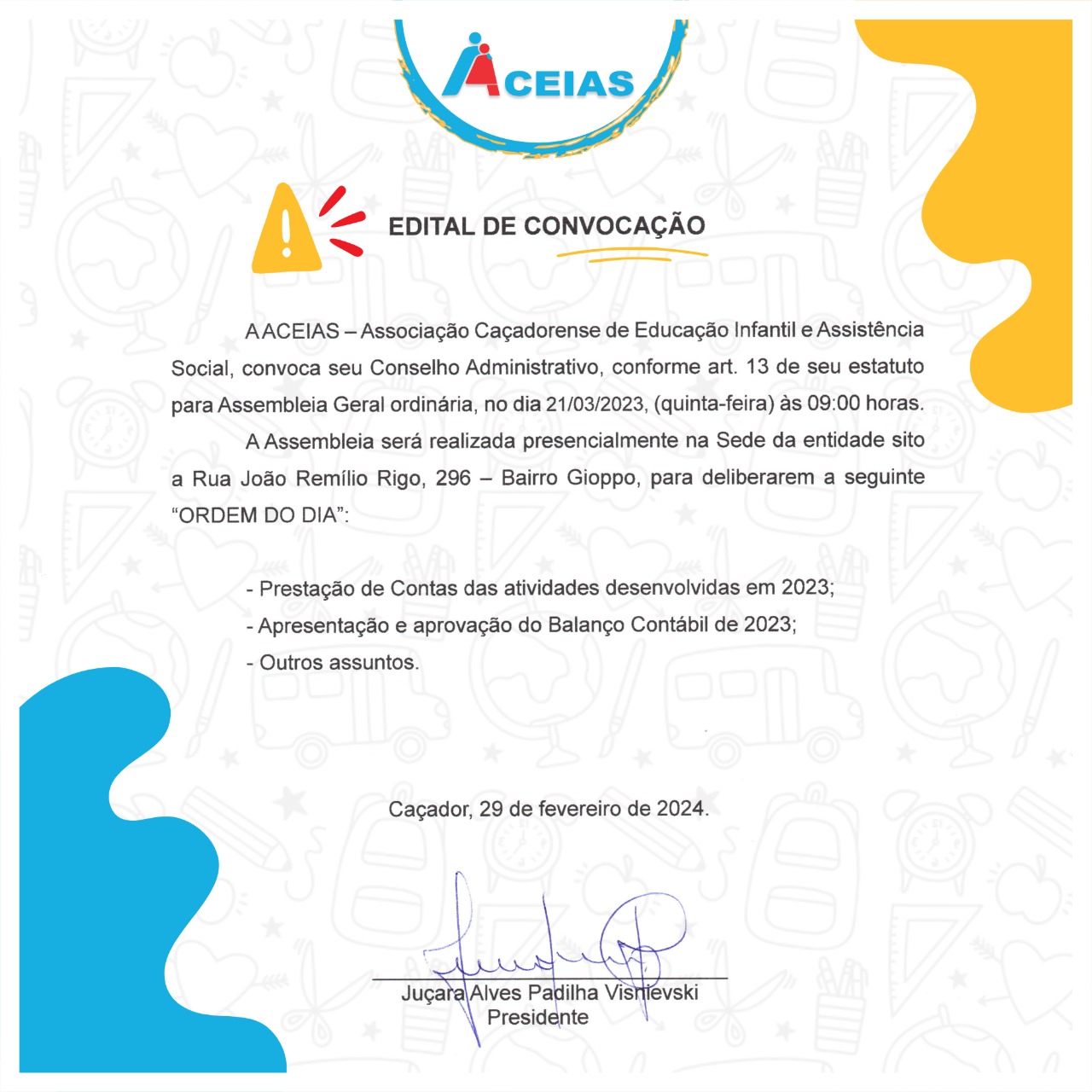 Edital de Convocação